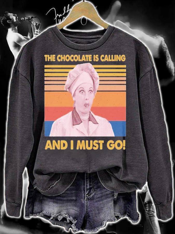 Lucy The Chocolate Is Calling And I Must Go Vintage Shirt t-shirt