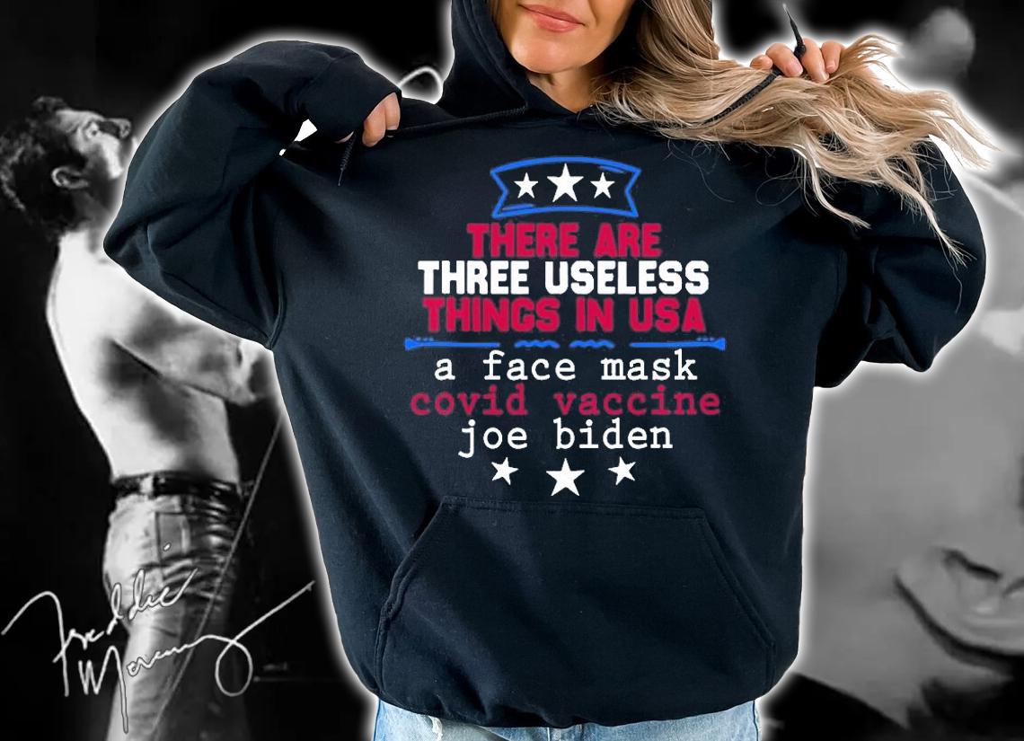 Mens Funny Useless Things Vaccine Biden Stars Grunge Distressed T-Shirt t-shirt hoodie