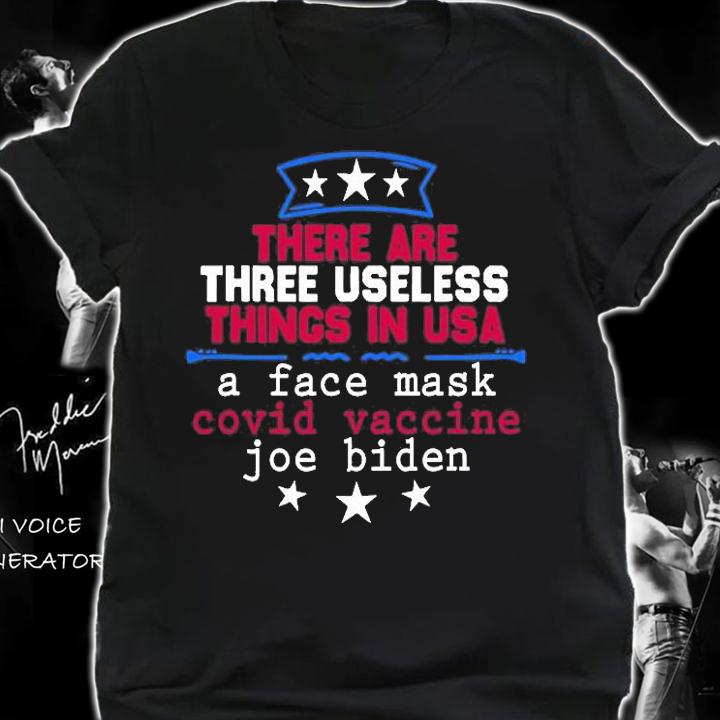 Mens Funny Useless Things Vaccine Biden Stars Grunge Distressed T-Shirt t-shirt shirt