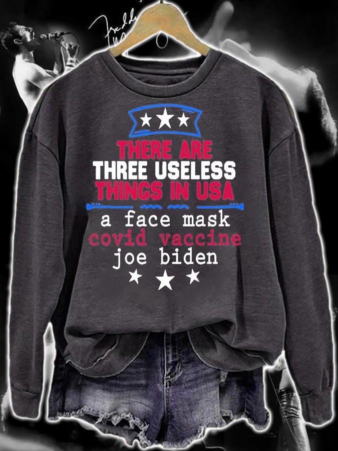 Mens Funny Useless Things Vaccine Biden Stars Grunge Distressed T-Shirt t-shirt sweatshirt