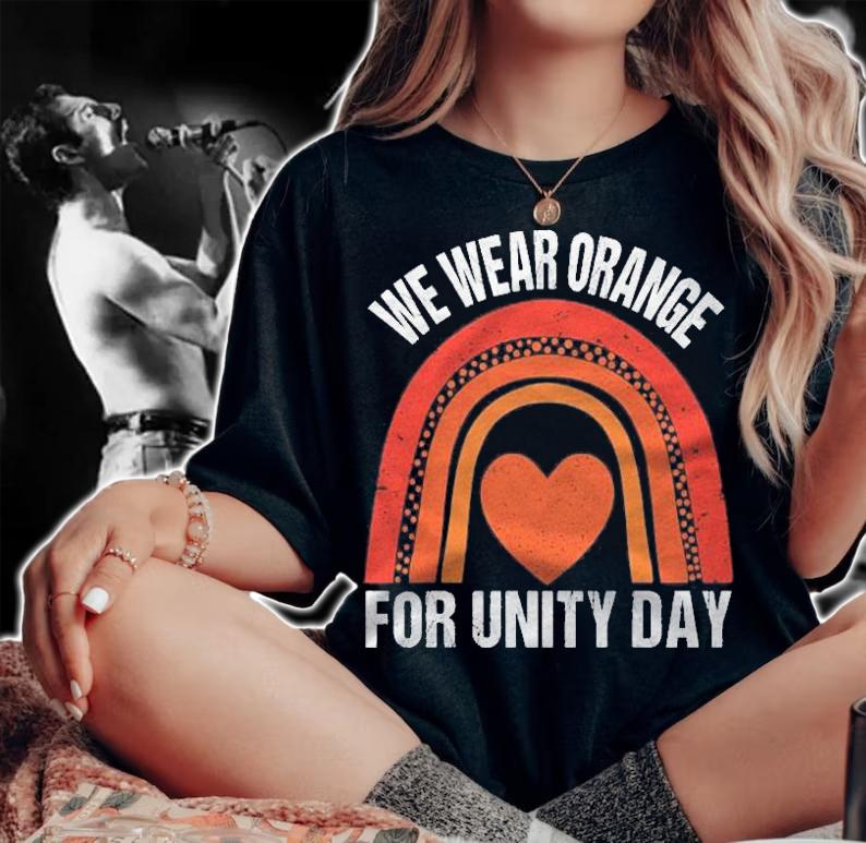 Unity Day Shirt Orange Rainbow We Wear Orange For Unity Day Shirt t-shirt woman shirt