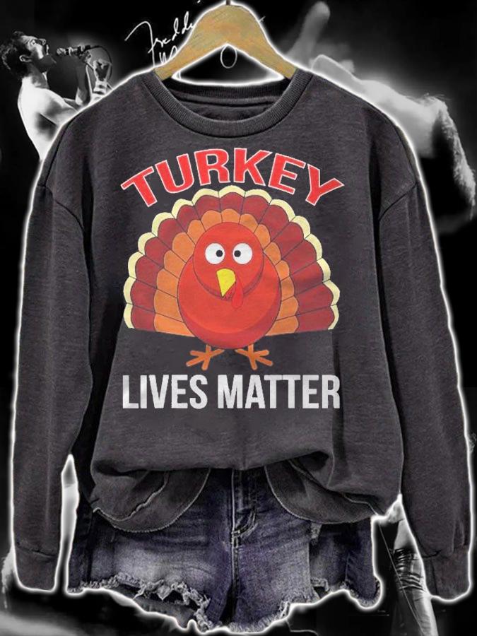 Funny Thanksgiving Turkey Lives Matter Vegetarian Gift Shirt t-shirt