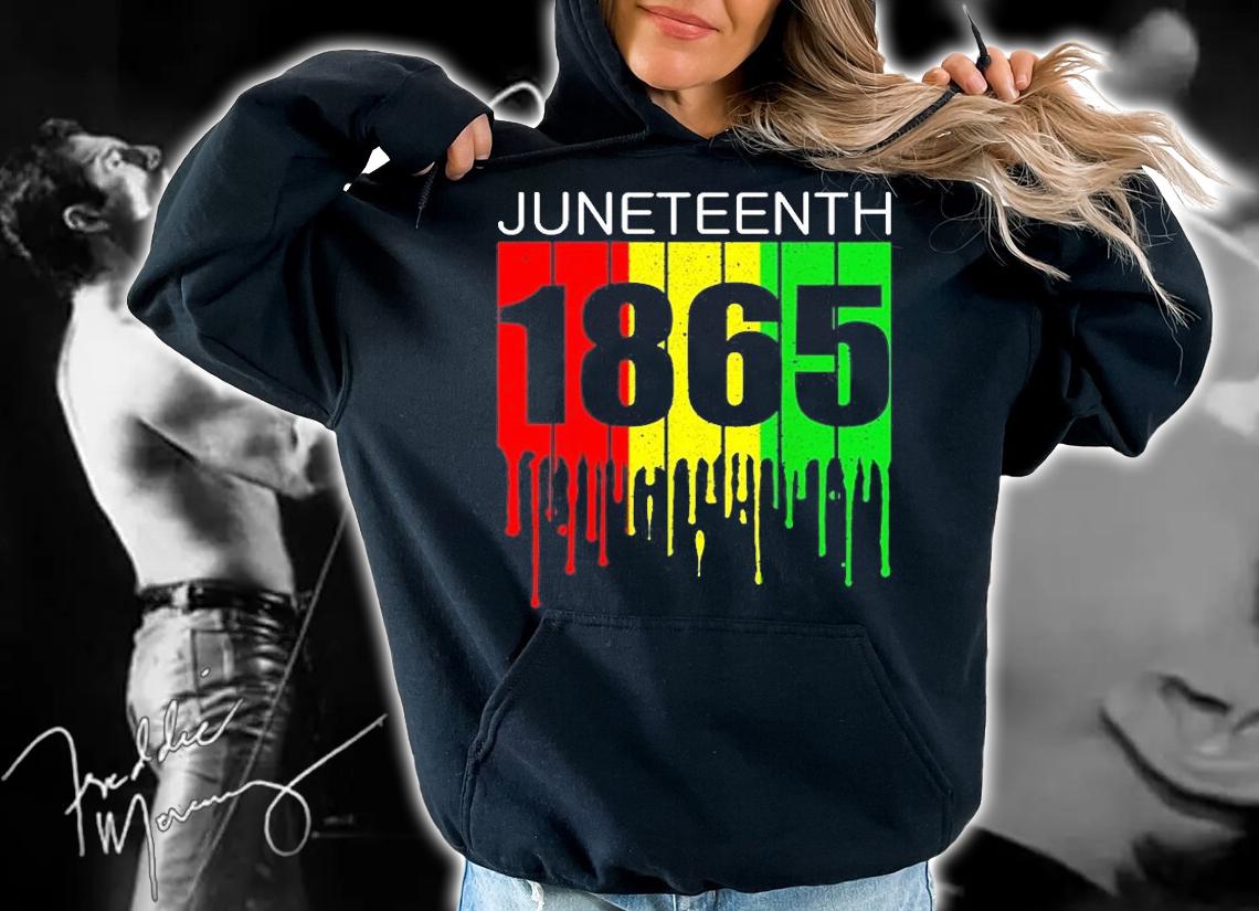 Juneteenth Black African American Flag Freedom Vintage T-Shirt t-shirt hoodie