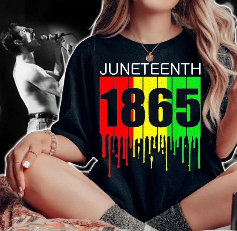 Juneteenth Black African American Flag Freedom Vintage T-Shirt t-shirt woman shirt