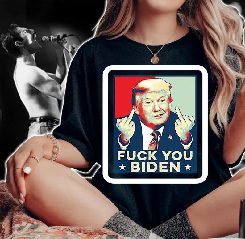 Funny Trump Hope Design Fuck You Biden Poster Vintage T-Shirt t-shirt