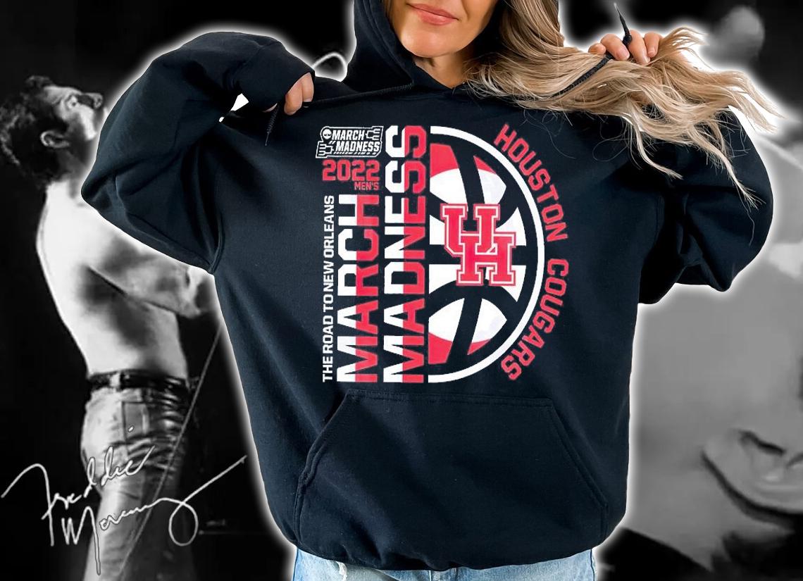 Houston Cougars 2022 Mens NCAA The Road To New Orleans March Madness T-Shirt t-shirt hoodie