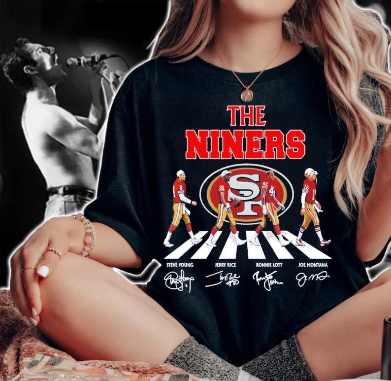 The Niners San Francisco 49ers Signatures Abbey Road Shirt t-shirt woman shirt