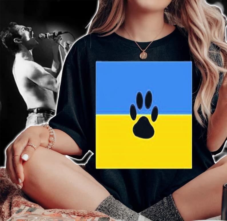 Ukraine Russian War Support Animal Ukraine T-Shirt t-shirt