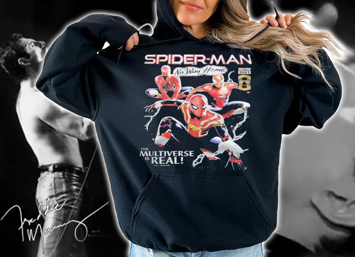 Marvel Spider-Man No Way Home The Multiverse Is Real poster T-shirt t-shirt hoodie
