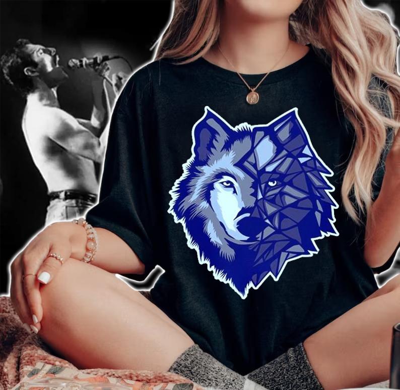 Mountain Wolf Gift Geometric Wolves T-Shirt t-shirt