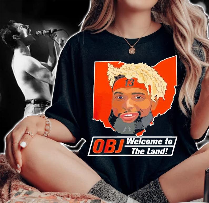 Odell Beckham Jr Browns Obj Clealand Welcome To The Land T-Shirt t-shirt woman shirt