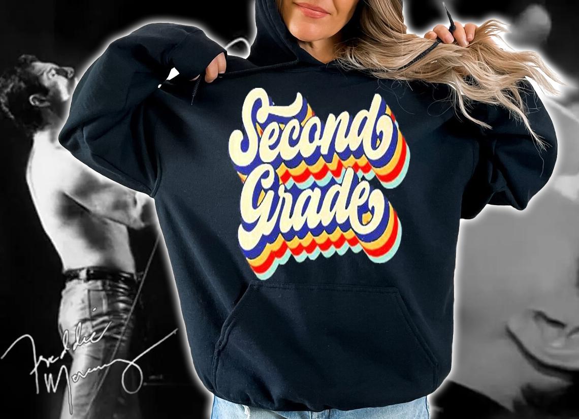 Retro Vintage Second Grade Student Teacher Back To School Premium T-Shirt t-shirt hoodie