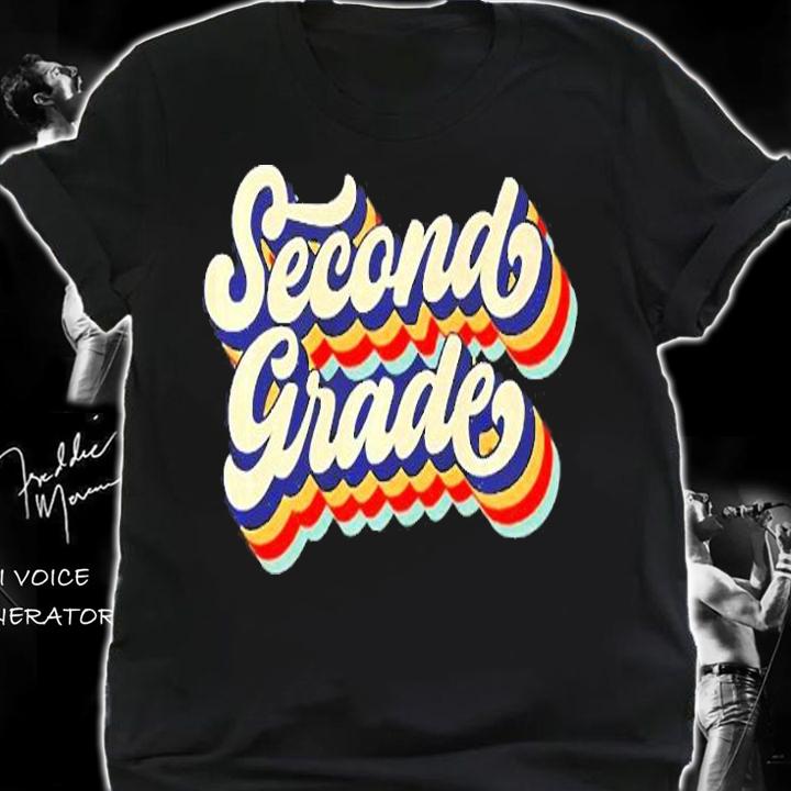 Retro Vintage Second Grade Student Teacher Back To School Premium T-Shirt t-shirt shirt