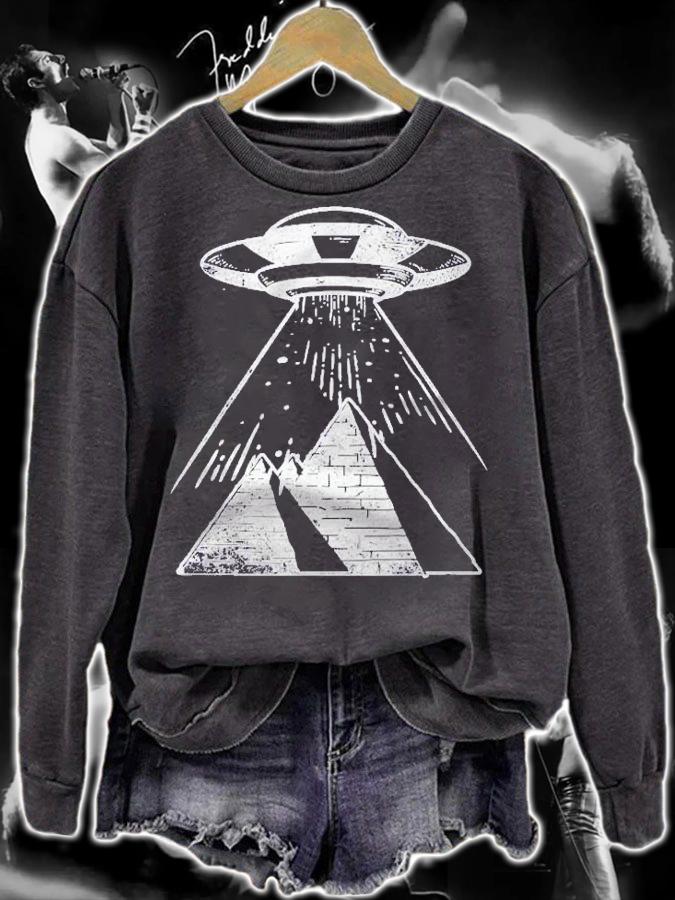 Egyptian Pyramids Ufo Abduction Alien Shirt t-shirt sweatshirt
