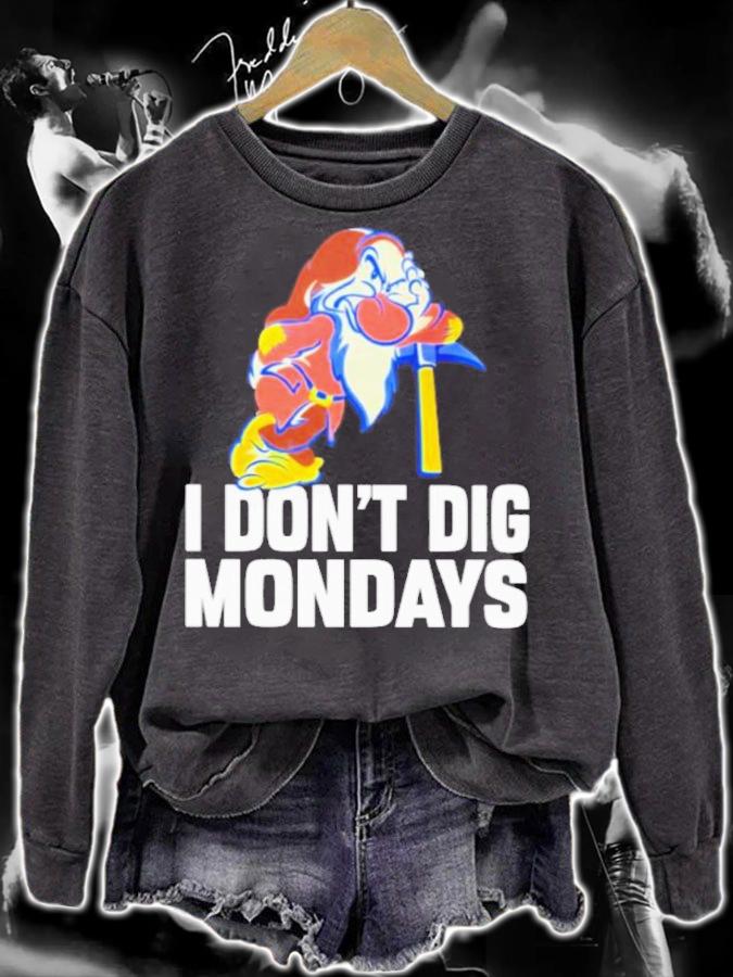 Grumpy I don't dig mondays T-shirt t-shirt