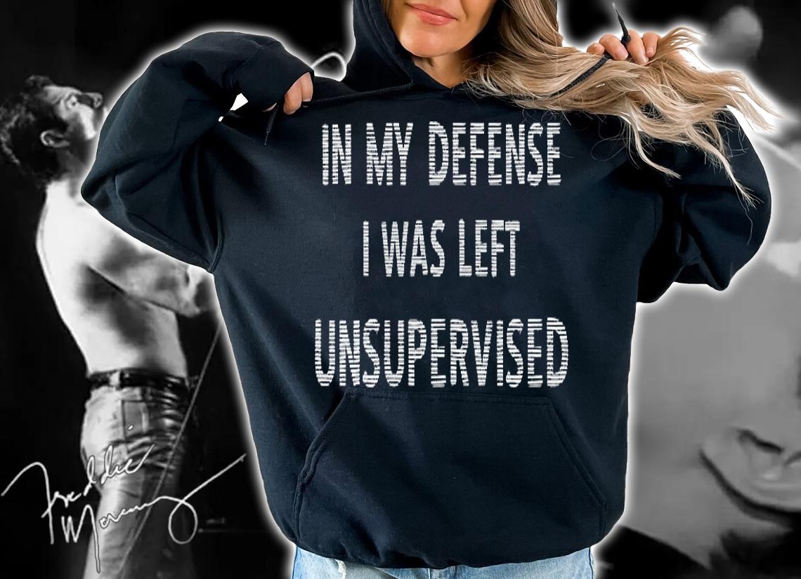In My Defense I Was Left Unsupervised Funny Gift T-Shirt t-shirt