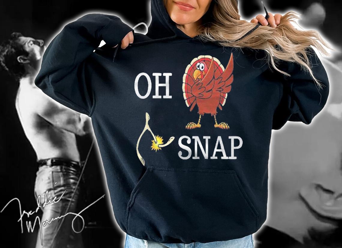 Oh Snap Wishbone Dabbing Turkey Funny Thanksgiving Shirt t-shirt hoodie