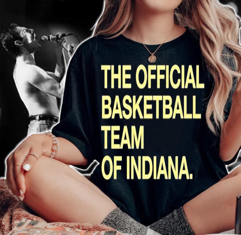 The Official Basketball Team Of Indiana T-Shirt t-shirt woman shirt