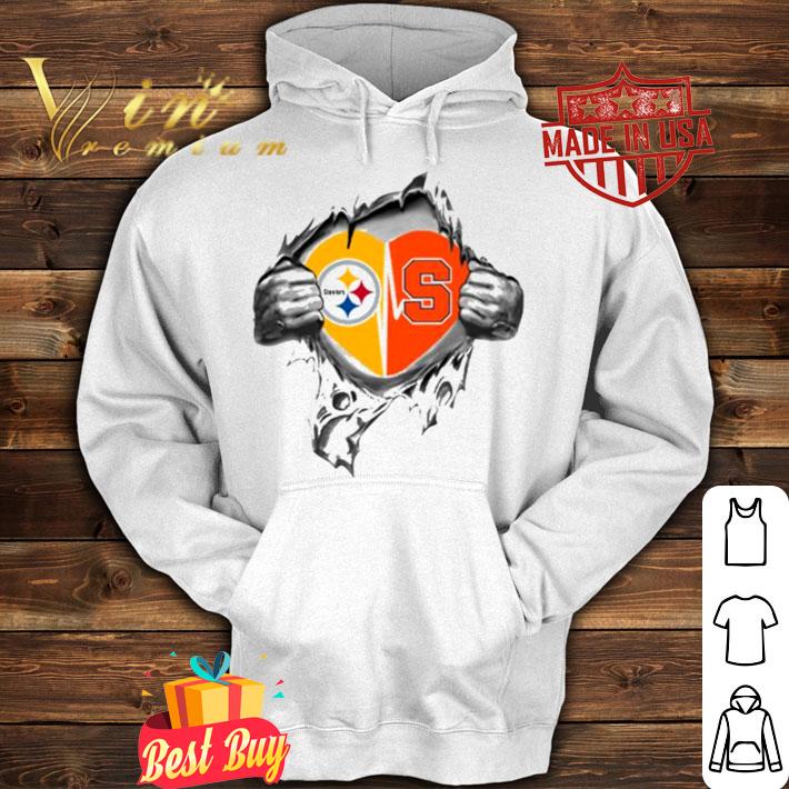Blood Inside Me Pittsburgh Steelers And Syracuse Orange t-shirt hoodie