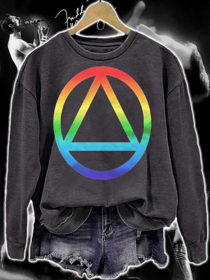 Clean Sober Lesbian Recovery Aa Na Sobriety Lgbt Gay Pride Pullover Shirt t-shirt