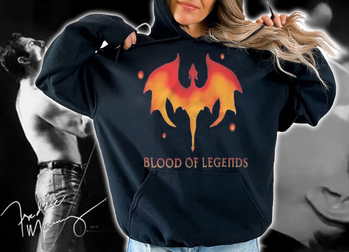 Dragon Blood of Legends fire logo T-shirt t-shirt