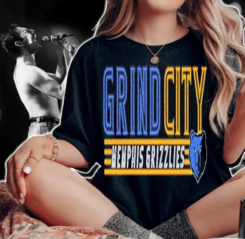 Memphis Grizzlies Grind City T-Shirt t-shirt woman shirt