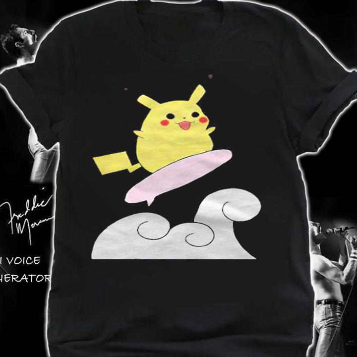 Pokemon Pikachu surfing T-shirt t-shirt