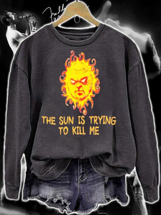 Roy IT Crowd The Sun Is Trying To Kill Me Shirt t-shirt sweatshirt