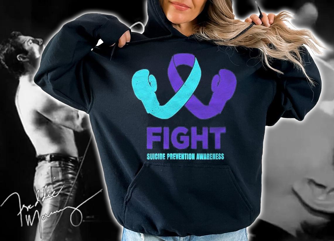 Suicide Prevention Awareness Purple And Teal Ribbon Shirt t-shirt