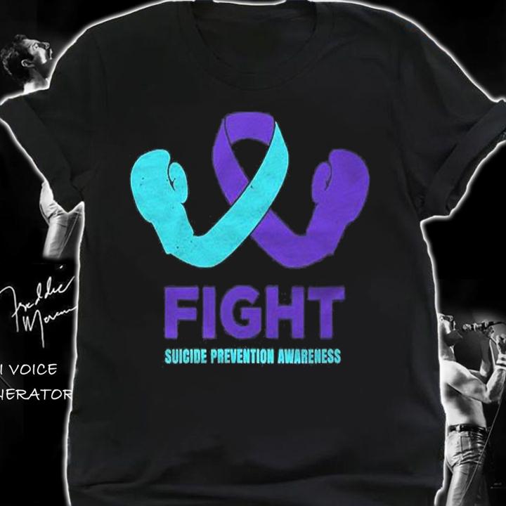 Suicide Prevention Awareness Purple And Teal Ribbon Shirt t-shirt