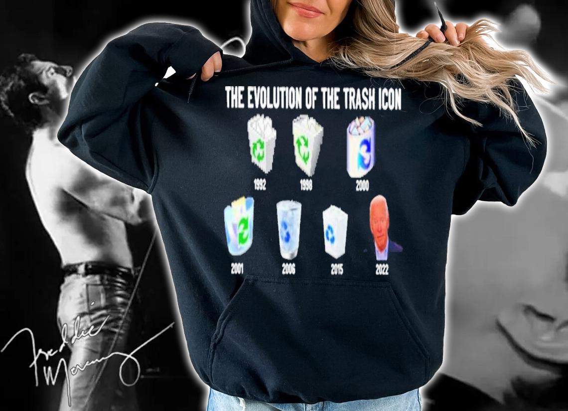 The Evolution Of The Trash Icon 2022 Joe Biden Shirt t-shirt