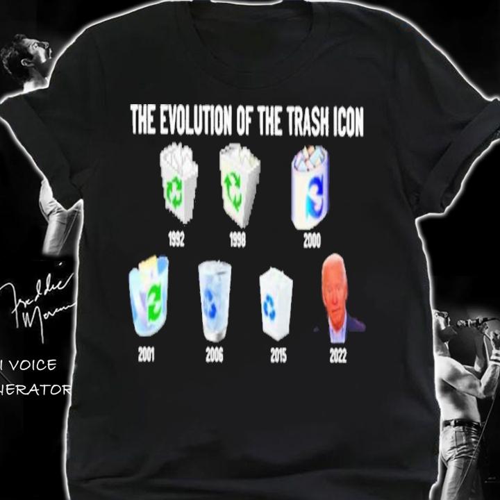 The Evolution Of The Trash Icon 2022 Joe Biden Shirt t-shirt