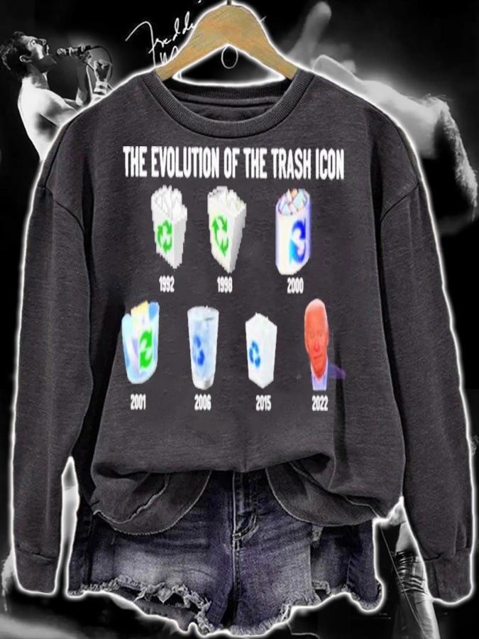 The Evolution Of The Trash Icon 2022 Joe Biden Shirt t-shirt
