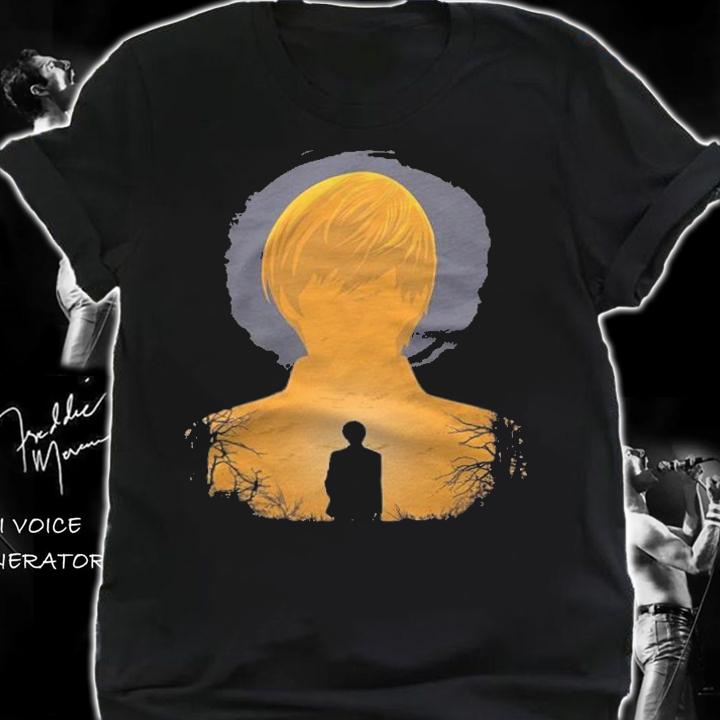 Death Note Yagami Raito character's shadow T-shirt