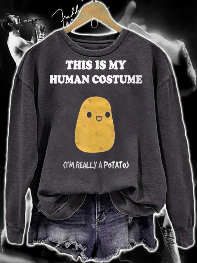 Funny Potato Gift This Is My Human Costume Potato Essential t-shirt sweatshirt