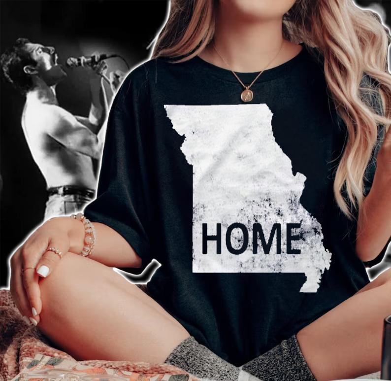 Home Missouri Light Map Gift Shirt woman shirt