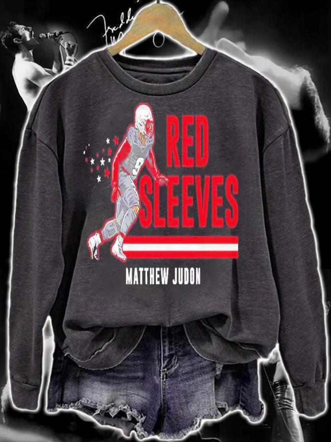 Matthew Judon Red Sleeves Shirt sweatshirt