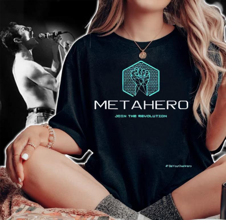 Metahero Scanner Crypto Metaverse Revolution Blockchain Defi Shirt