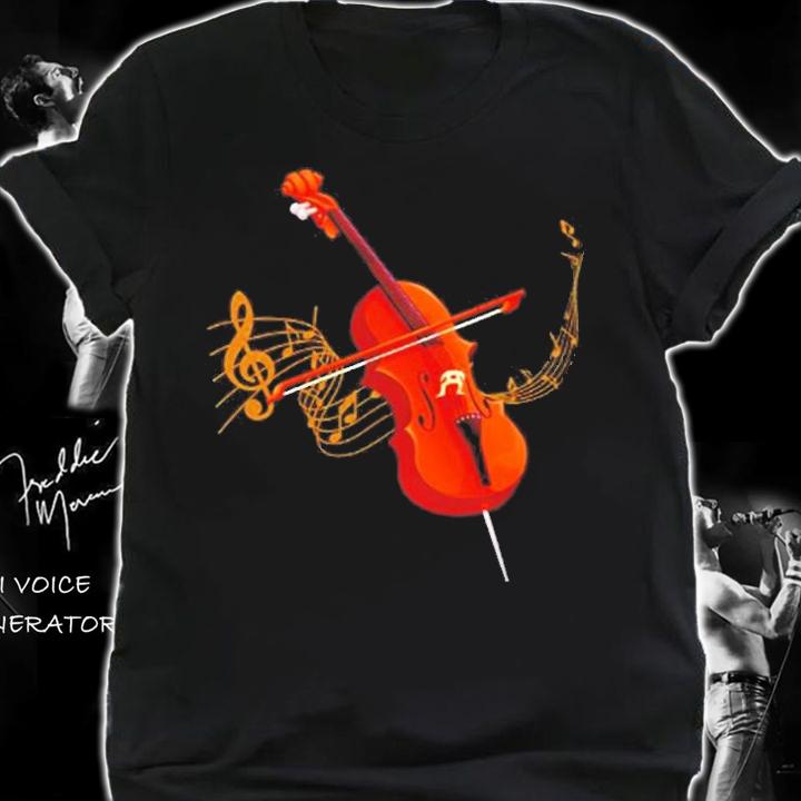 Music Notes Classical Music Instrument Cello T-Shirt