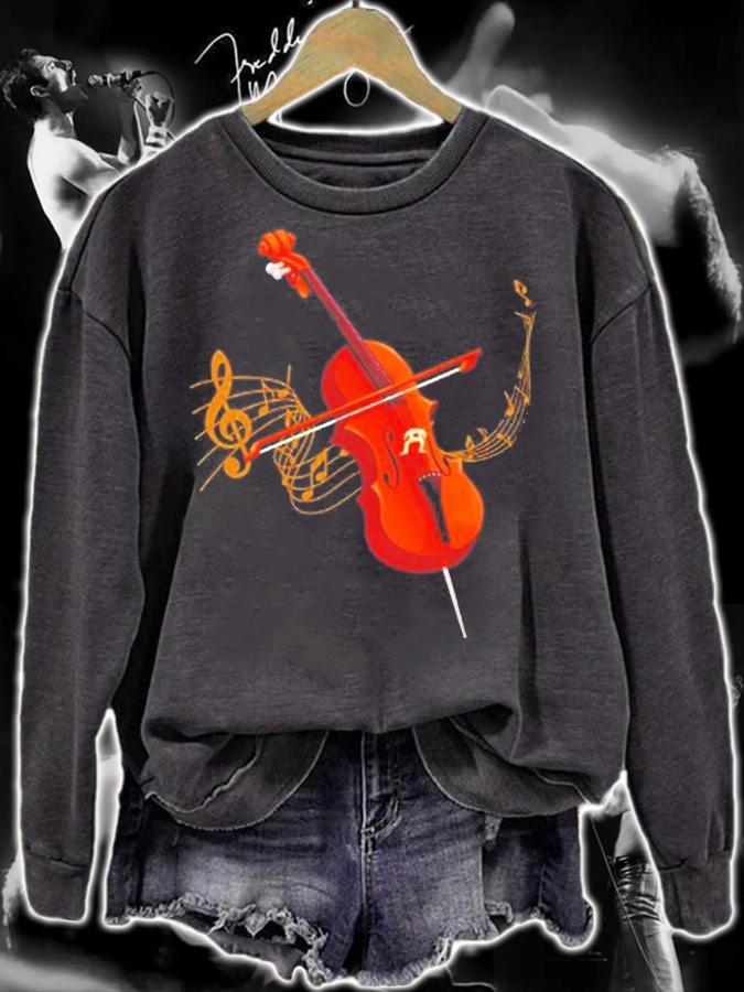 Music Notes Classical Music Instrument Cello T-Shirt