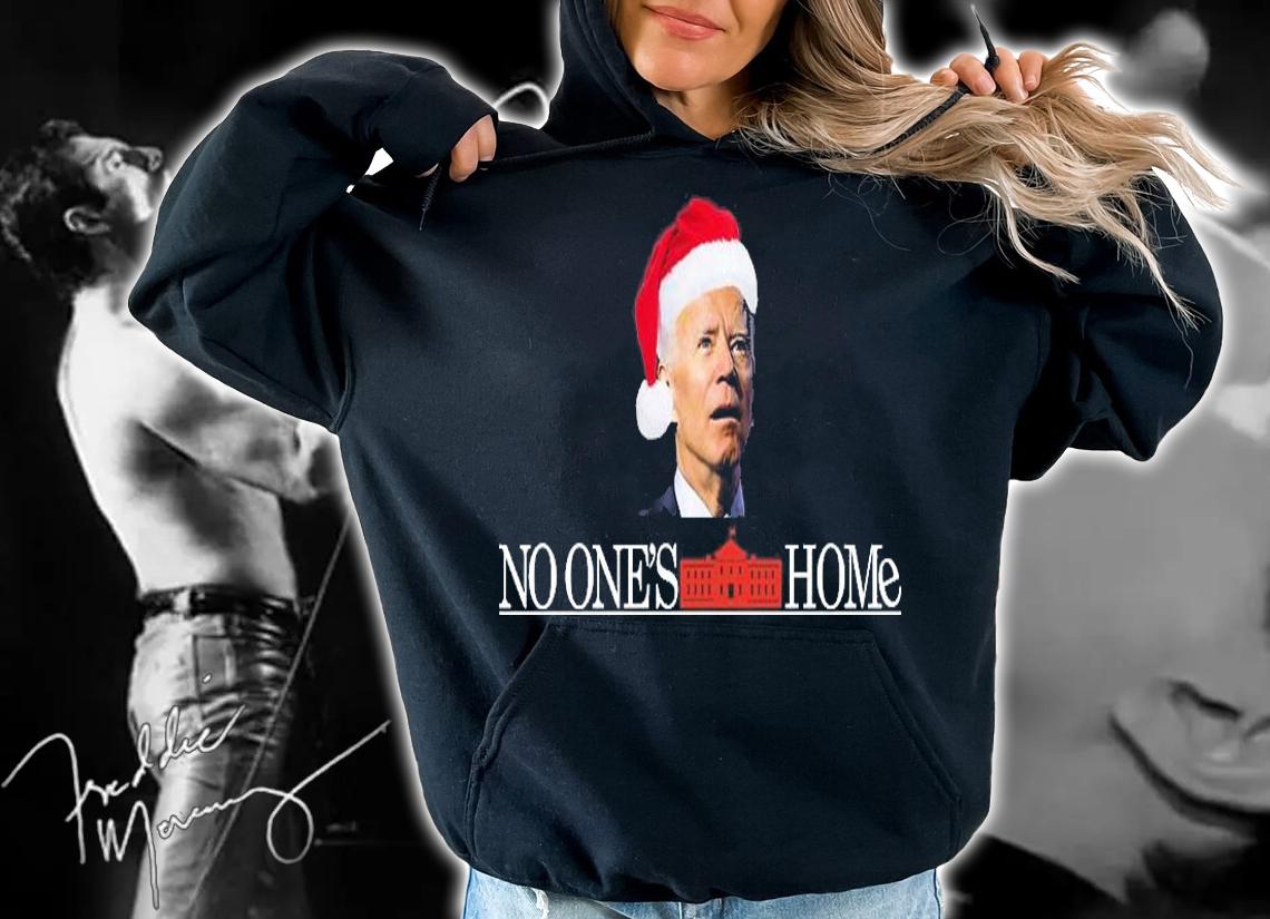No One's Home Joe Biden Santa Claus T-Shirt hoodie