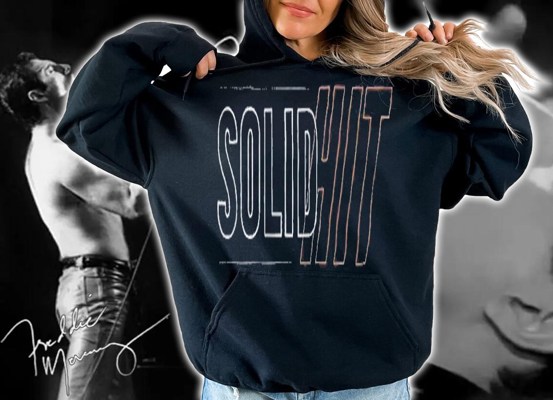 Solid hit T-shirt hoodie