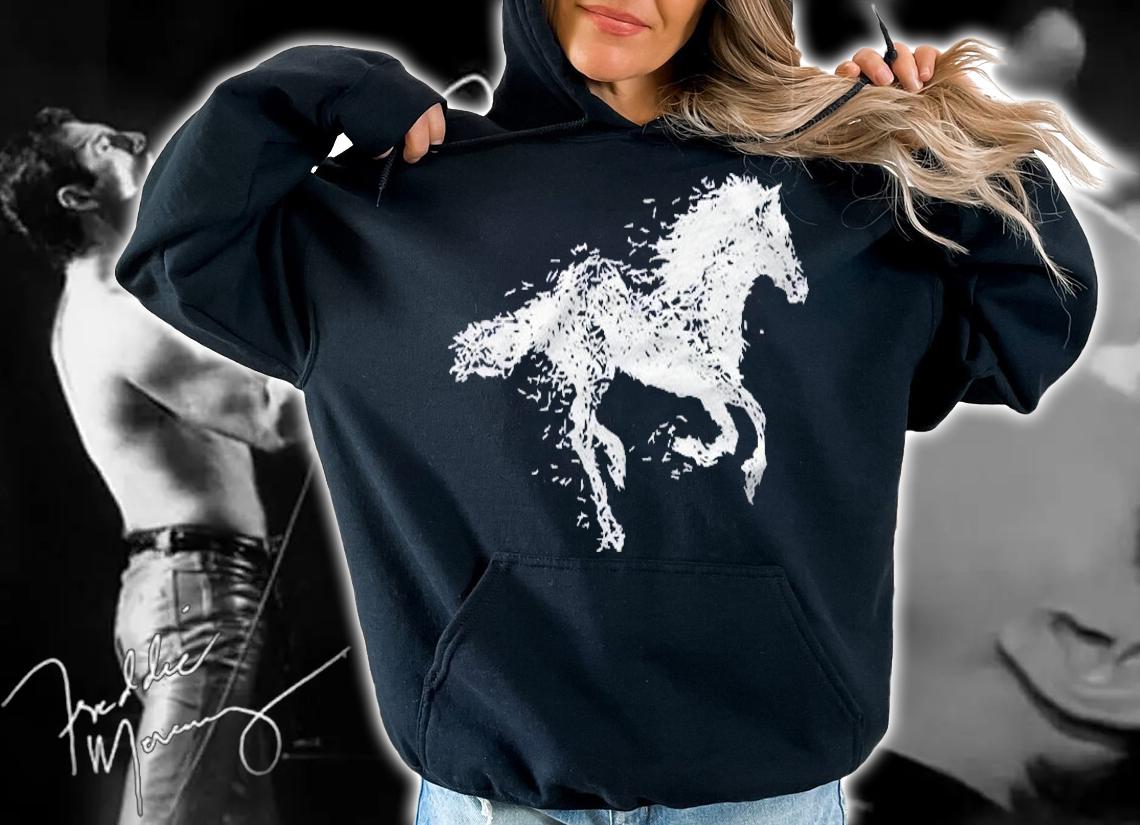 Wild Horse White Design Awesome Gift For Girls Horse Lovers Shirt
