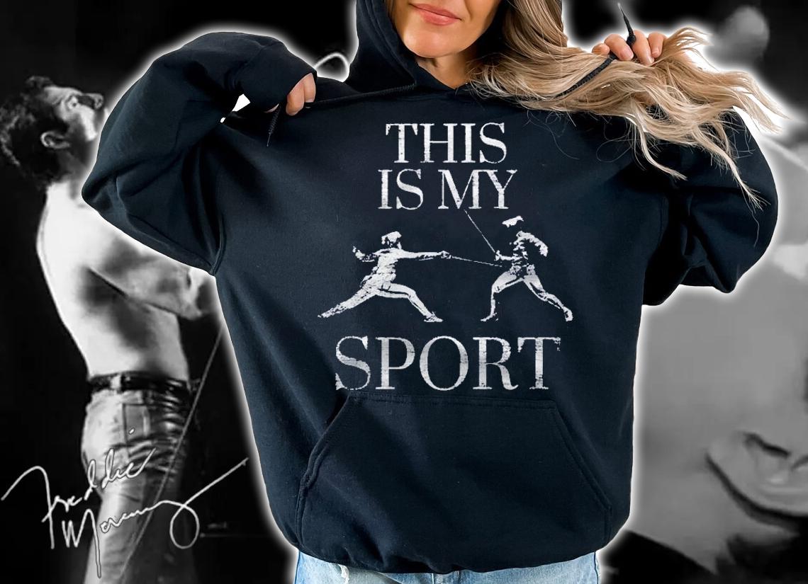 Fencing This Is My Sport Fencer Sabre Mask Shirt