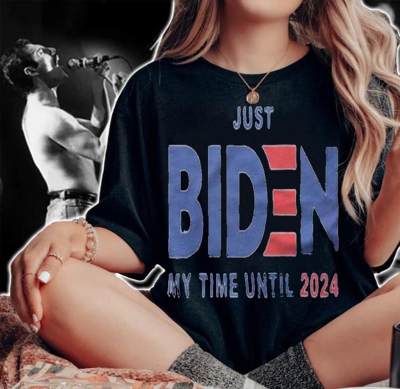 Just Biden My Time Until 2024 T-Shirt woman shirt