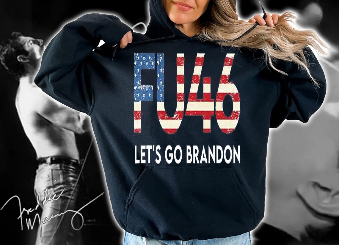 Let's Go Brandon Joe Biden Chant FU46 Anti Biden Retro T-Shirt hoodie