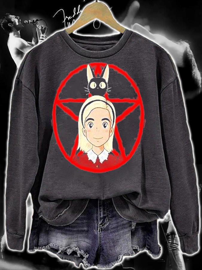 Sabrina And Salem Anime T-Shirt