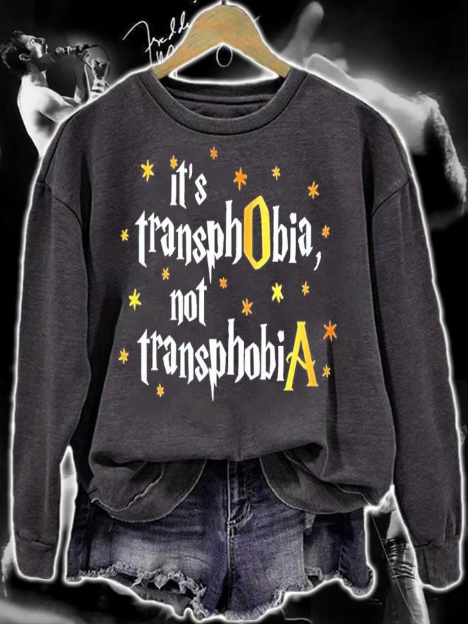 Sarah McGonagall It's Transphobia Not Transphobia Shirt