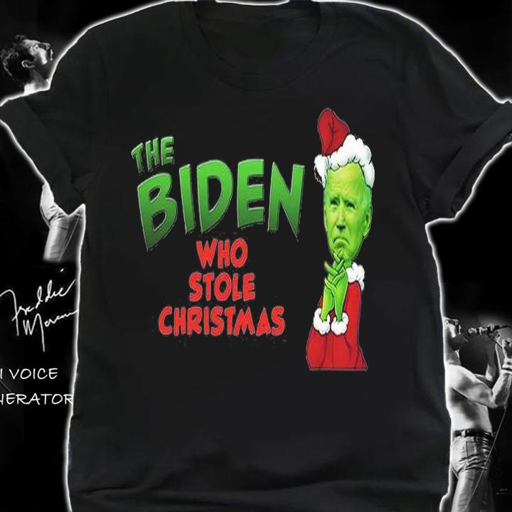 The Biden Who Stole Christmas Joe Biden T-Shirt shirt