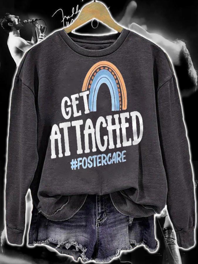 Get Attached Foster Care Biological Mom Adoptive Shirt sweatshirt